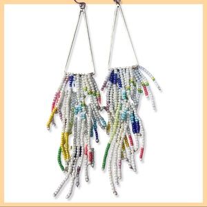 Beaded Fringe Earrings